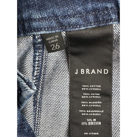 J Brand New! Athena Utility Tie Waist Jeans Blue Dark Wash Casual Stretch 26 - Picture 6 of 16